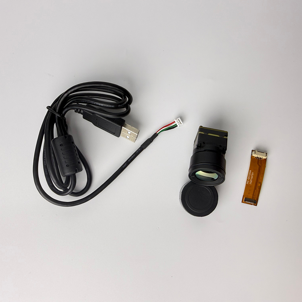 Thermal Imager Drone Gimbal - 熱画像カメラモジュール、温度測定、CVBS/USB、UVC、VOxマイクロボロメーター、50Hz、±2 ℃ ロボットジンバルドローン用