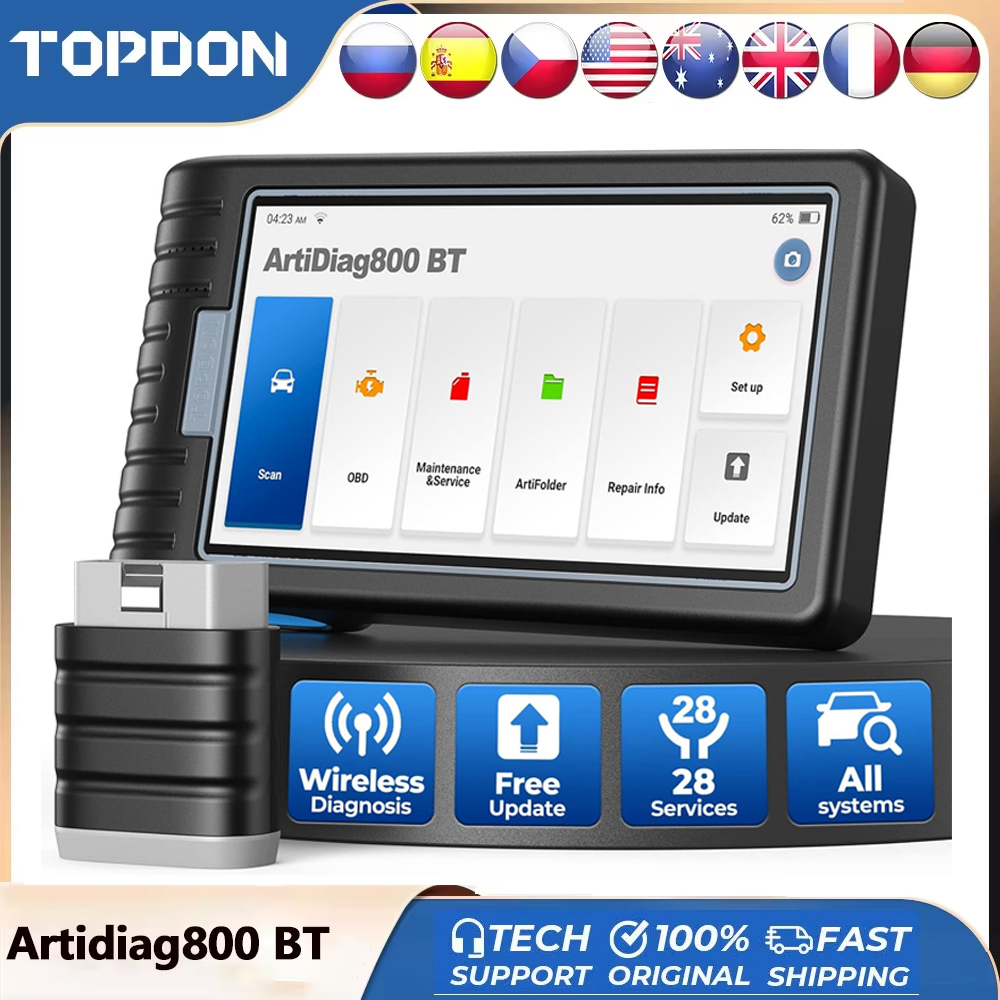 Topdon Tc001 Thermal Camera - TOPDON ArtiDiag800 BT 車載診断ツール、自動車用OBD2スキャナー、全システム対応、AUTOVINスキャナー、コードリーダー、生涯無料アップデート