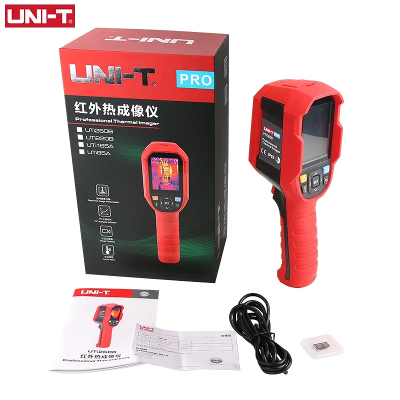 Thermal Imaging Camera 256X192 - UNI-T 赤外線サーマルカメラ 256×192ピクセル 建築用サーマルイメージャー PCB回路、床暖房管の検査用 UTI260B