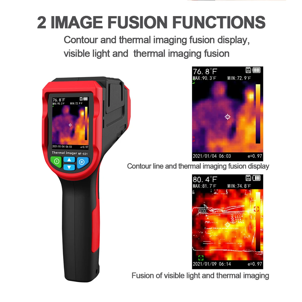 NF-521 自動温度測定工業用赤外線サーマルイメージングカ - Nf 521 Thermal Imaging Camera のレビューと価格