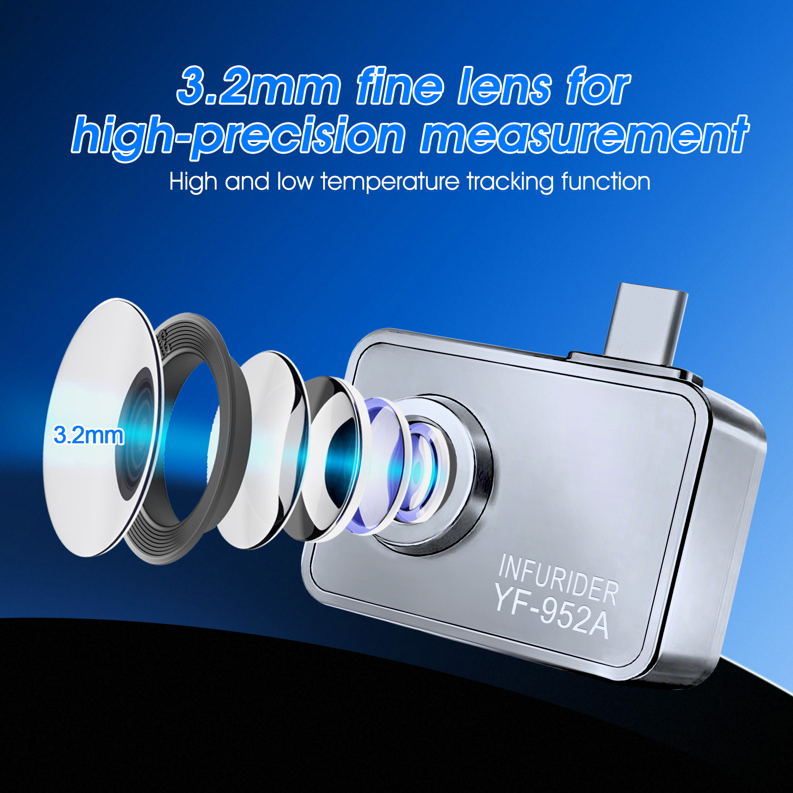 サーマルイメージャー、256x192のIR解像度、3.2mm - Thermal Imaging Camera 256X192 のレビューと価格