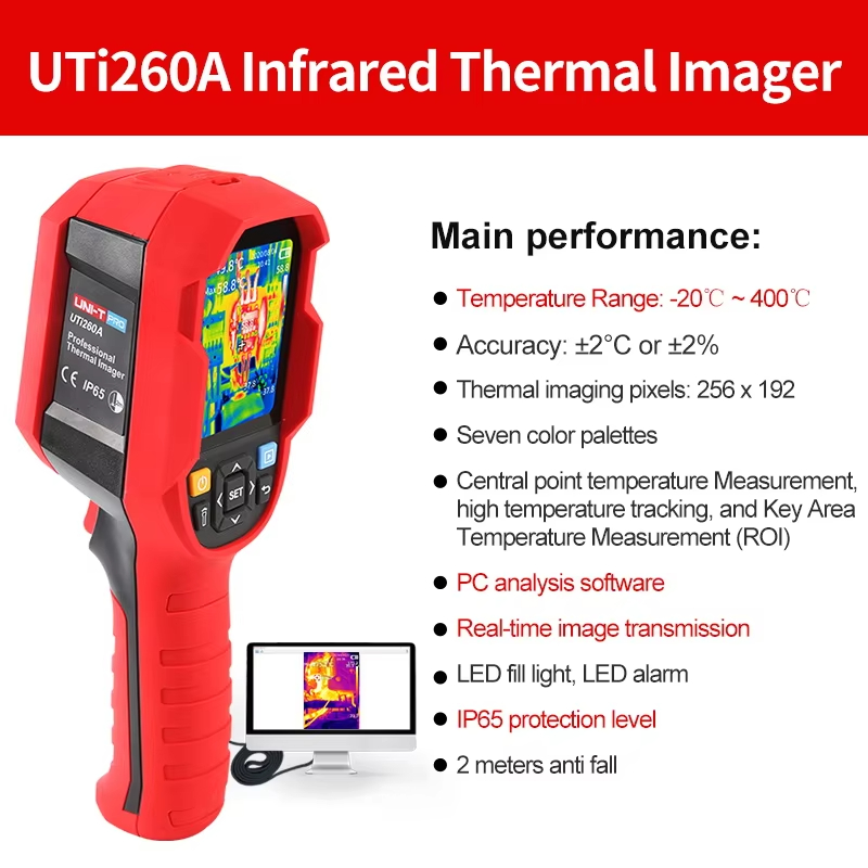 UNI-T 赤外線サーマルカメラ 256×192ピクセル 建 - Thermal Imaging Camera 256X192 のレビューと価格